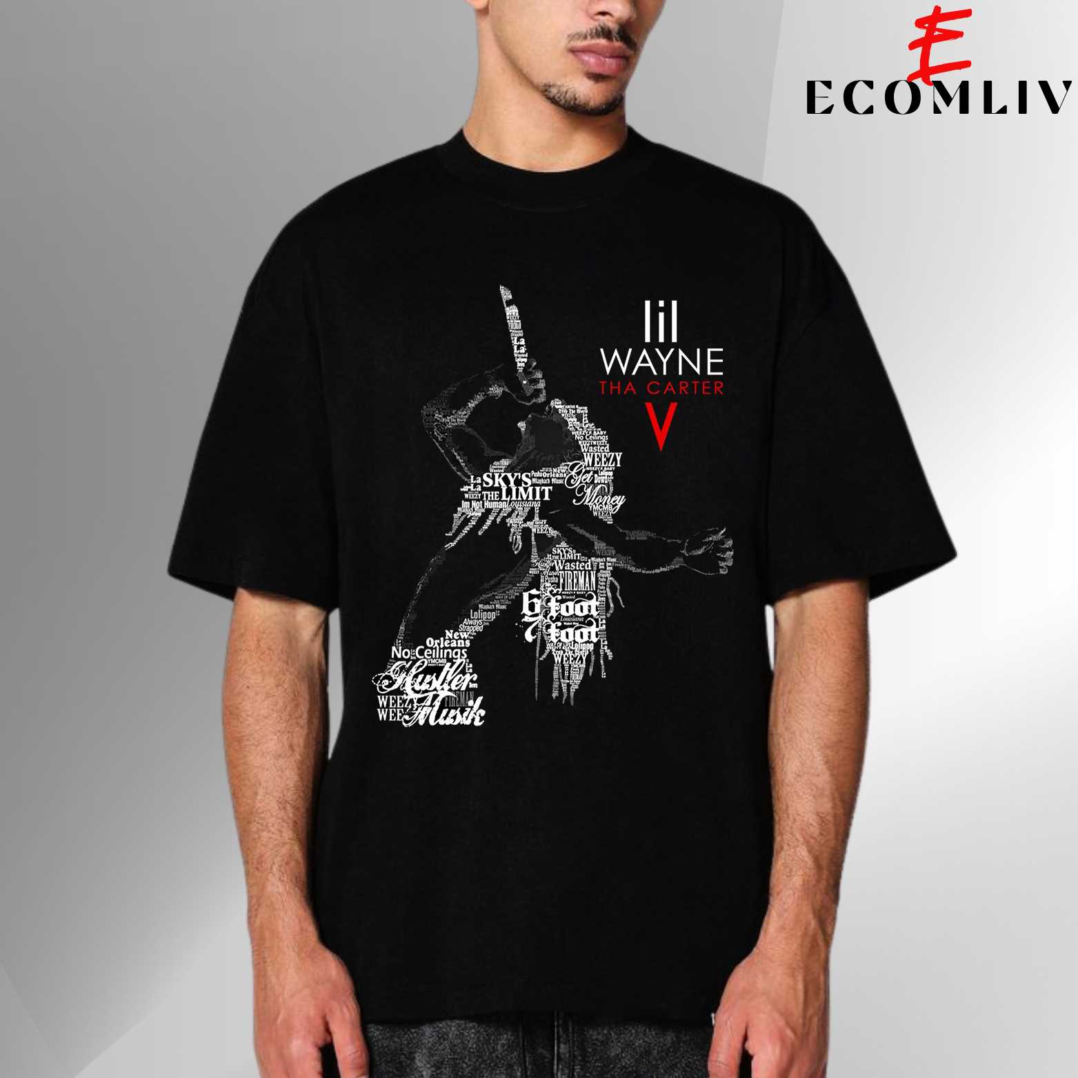 Tha Carter V Rap Tee, Lil Wayne T-Shirt, Ymcmb Merch